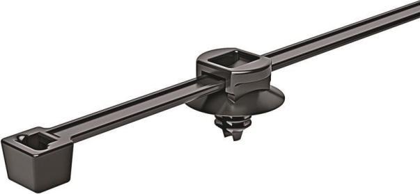 HellermannTyton T30RFT5 2 piece fir tree cable tie (Plastic cable ties, 150 mm, 500 pcs.)