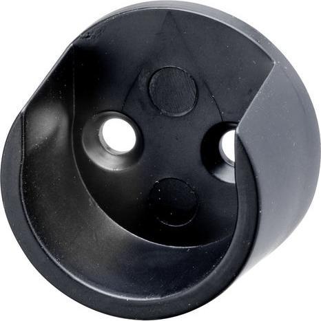 Hettich Schrankrohr-Lager, für Rundrohr Ø 25 mm, schwarz