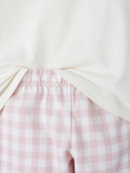 Produktbild Vertbaudet Mädchen Schlafanzug mit Flanellhose, Regenbogen (116)