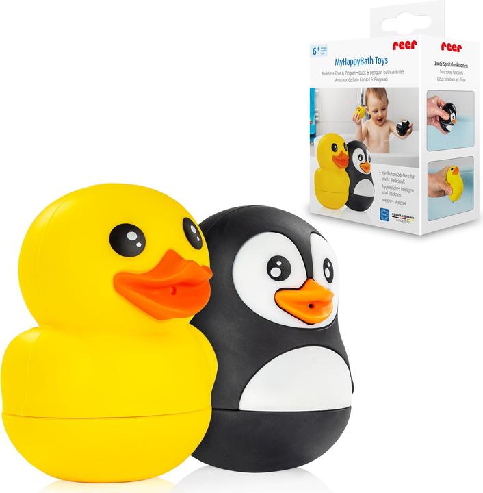 Produktbild Reer MyHappyBath Toys Badetiere Ente & Pinguin