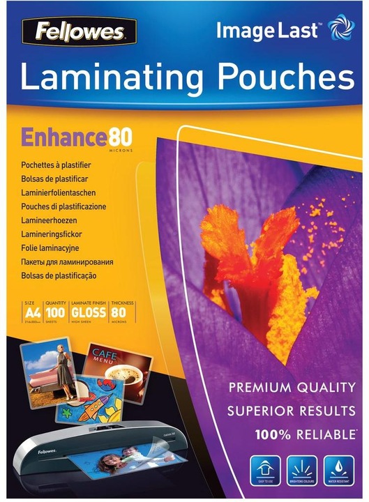 Image du produit Fellowes Améliorer 80 (A4, 100 pièce(s), 80 µm)