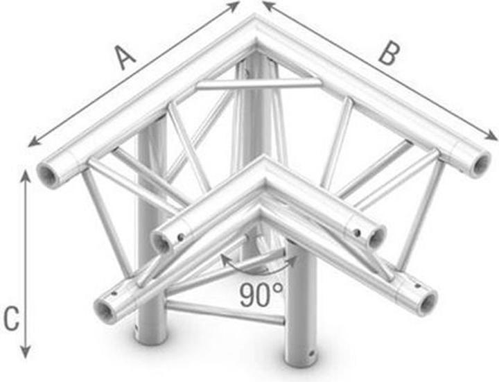 Produktbild Showtec 3-Weg Ecke Links
