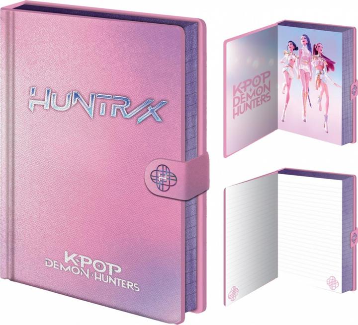 Image du produit Pyramid KPop Demon Hunters - Huntrix Logo (A5, À rayures, Couverture rigide)