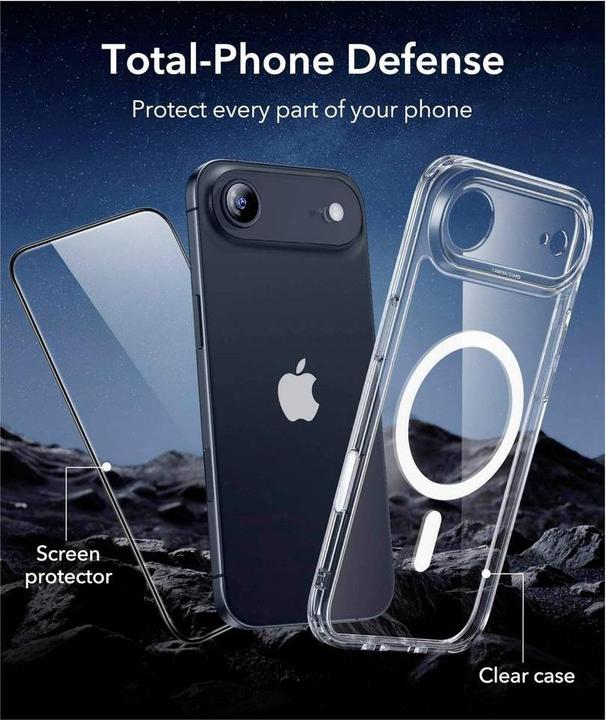 Actual product image ESR Classic Hybrid Magnetic Case (Camera Control) (Apple iPhone 17, Apple iPhone Air)