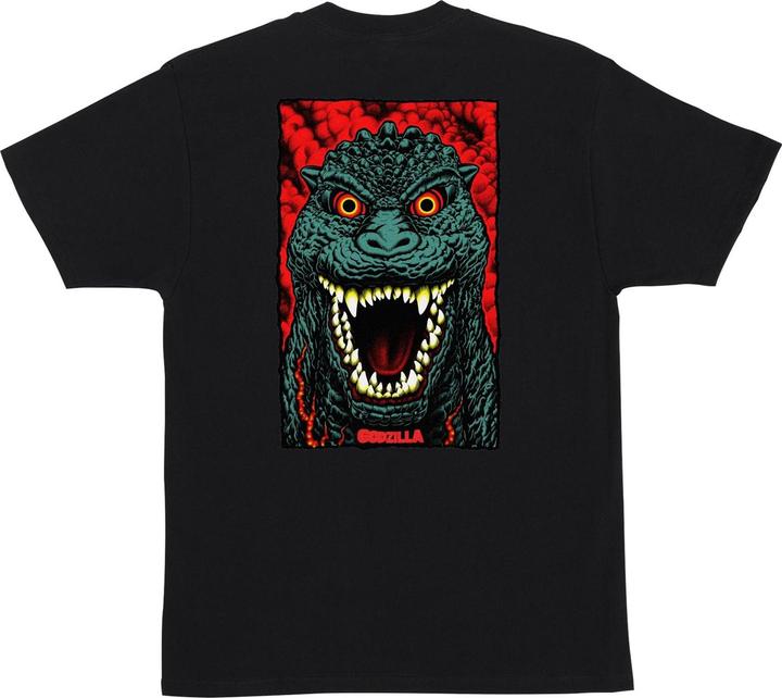 Actual product image Santa Cruz Godzilla Destroyer Stripes Heavyweight T-Shirt (L)