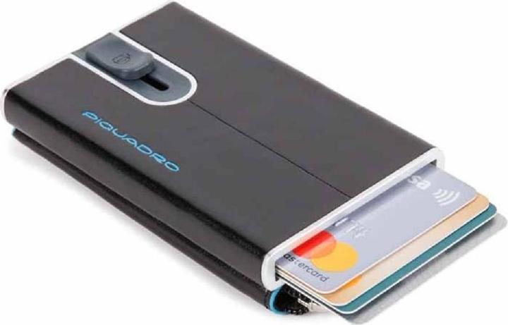 Immagine prodotto Piquadro Blue Square, Leather Card Holder, Square Sliding System with Zipp