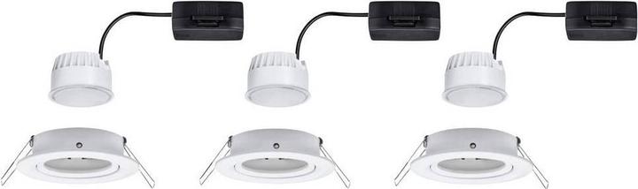 Produktbild Paulmann 41306 Nova Einbauleuchte 3er Set LED LED 18 W Weiss (470 lm)