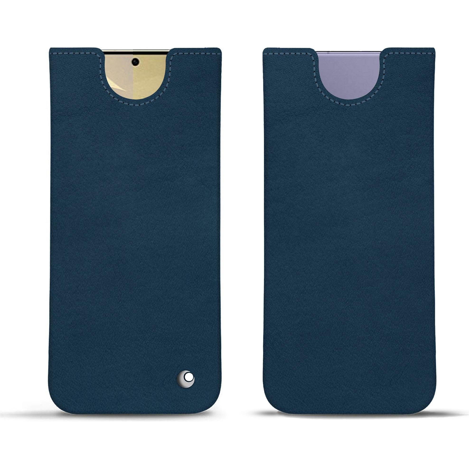 Noreve Lederschutzhülle (Samsung Galaxy S24+), Smartphone Hülle, Blau