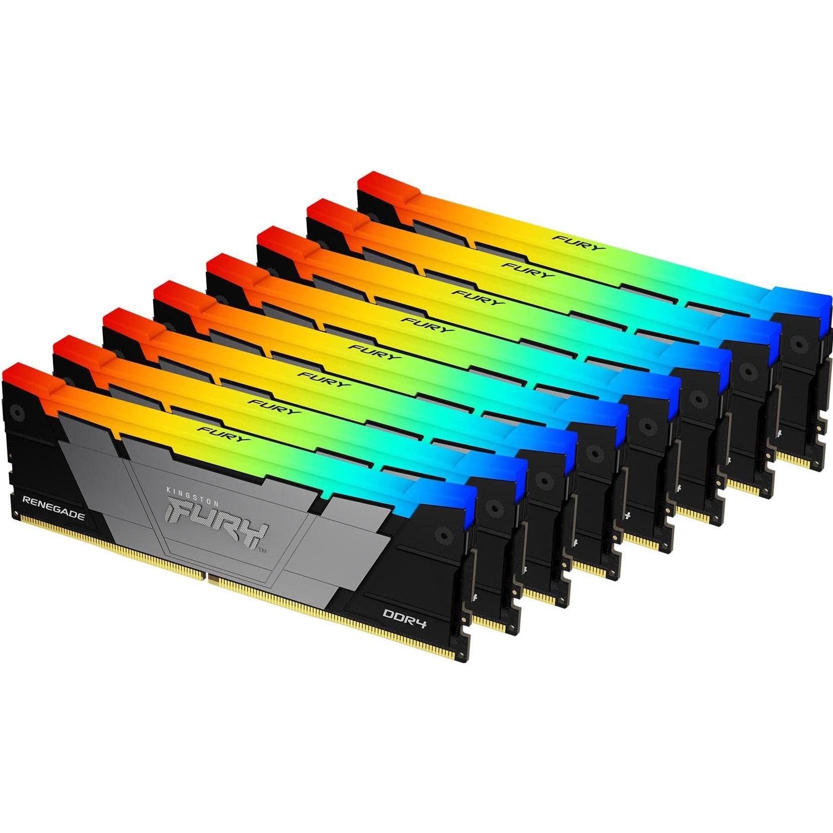 Kingston 256GBDDR4-3200MT/S CL16 DIMM (8 x 32GB, 3200 MHz, DDR4-RAM, DIMM), RAM, Schwarz