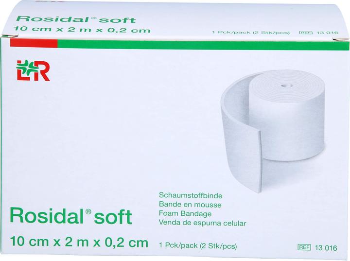 Produktbild Lohmann & Rauscher Rosidal soft Schaumstoffbinde 10 cm x 2 m 2 Stück