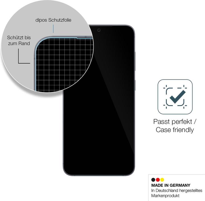 Produktbild Dipos Anti-Shock Displayschutz 9H (1 Stück, Samsung Galaxy S25)