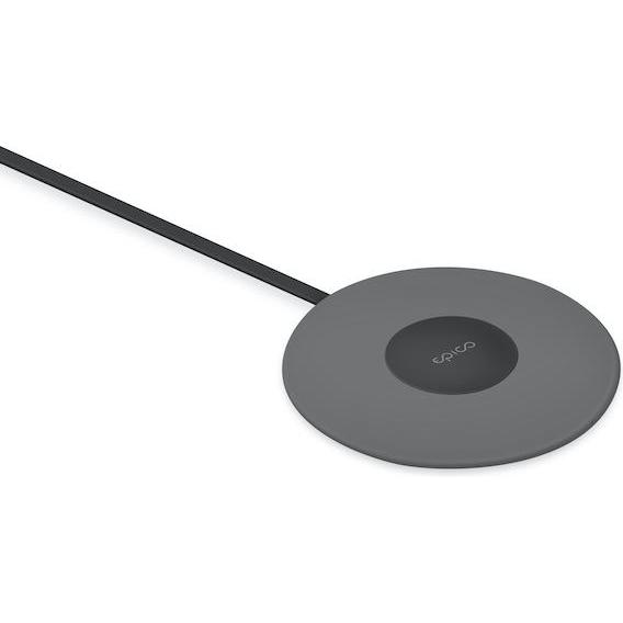 Epico Slim Wireless Pad 10W/7,5W/5W (10 W), Wireless Charger, Schwarz, Grau