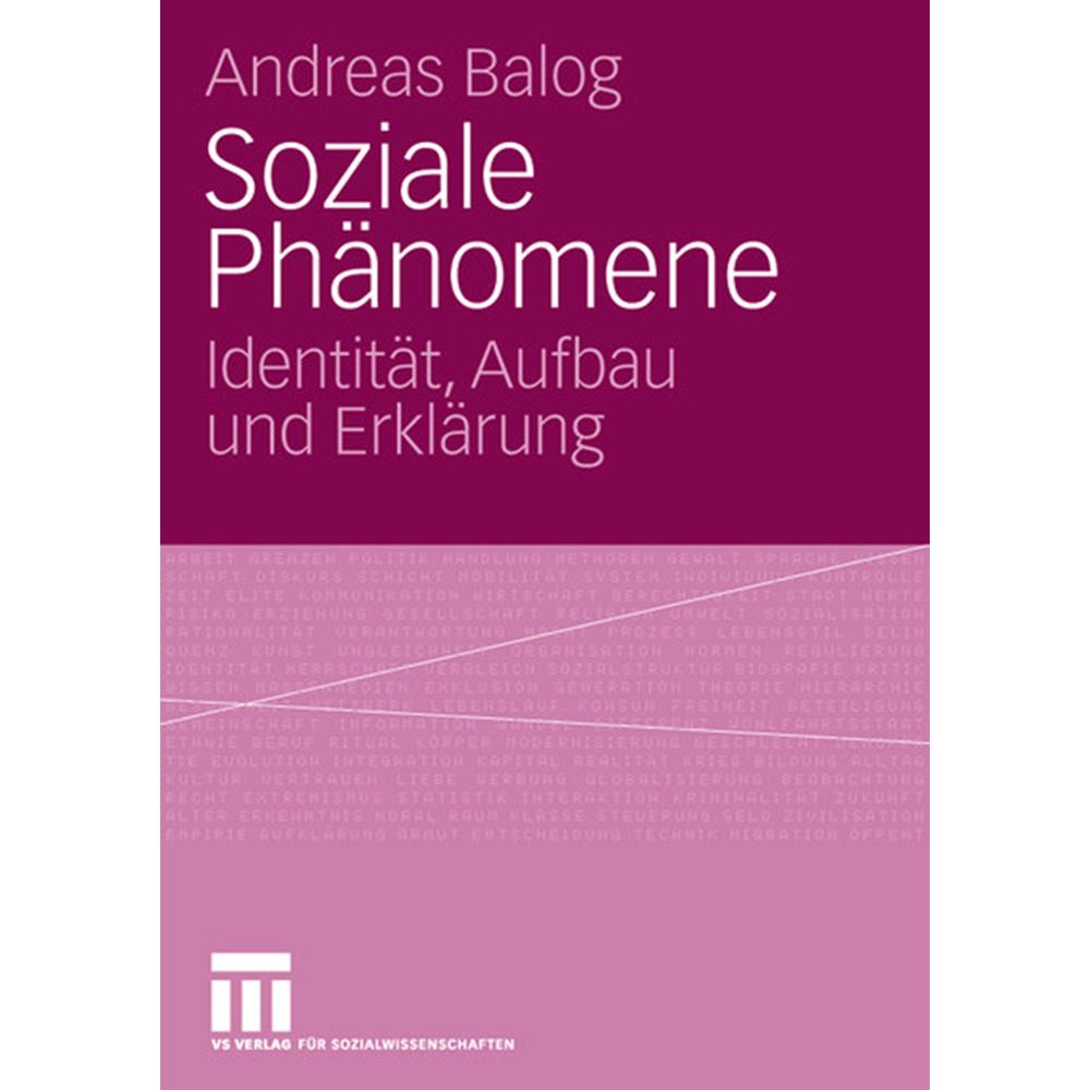 Soziale Phänomene, Fachbücher von Andreas Balog