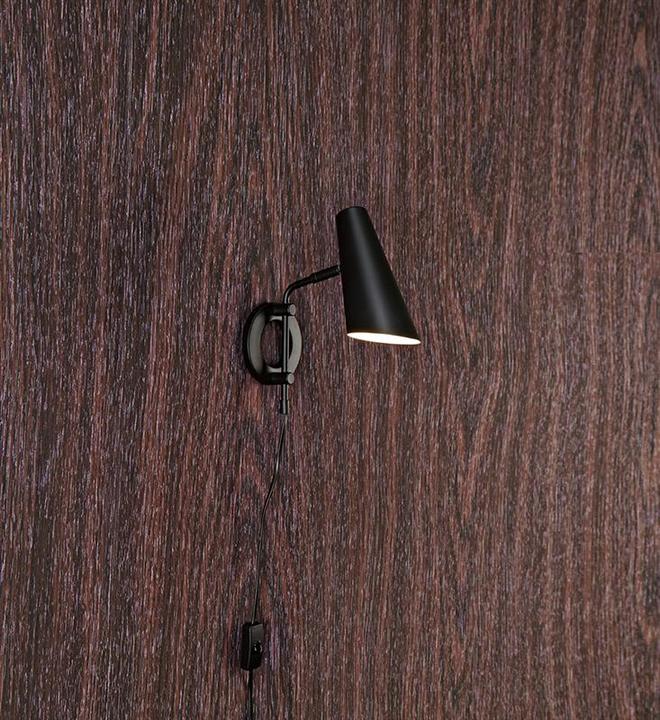 Image du produit Markslöjd Lampe murale Cal 1L Noir (E14)