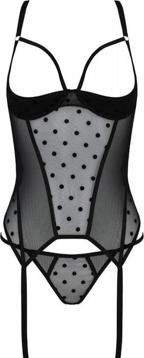 Actual product image Passion Marina Corset & Thong Black S/M (M, S)