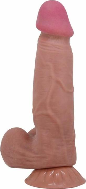 Produktbild Pretty Love Sliding Skin Series Realistischer Dildo Mit Schiebendem Braunen Hautsaugnapf 20,6 cm