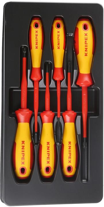Produktbild Knipex VDE Schraubendreher-Paket (Phillipps-Kreuzschlitz (PH), Pozidriv-Kreuzschlitz (PZ), Schlitzschrauben)
