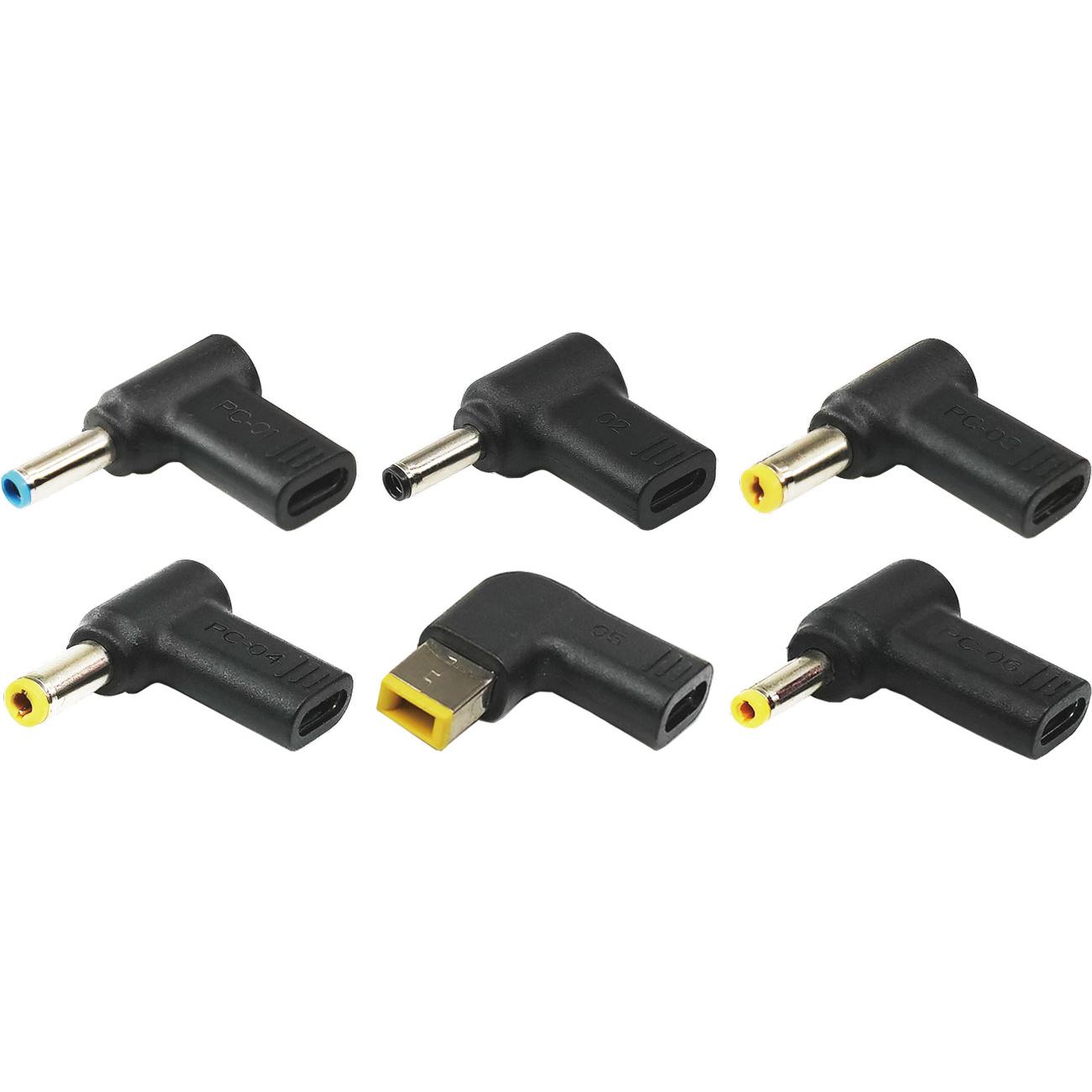 Xilence USB-C Mini Adapter Tips Set (XM022), Notebook Netzteil, Schwarz
