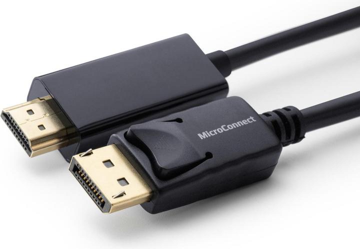 MicroConnect DisplayPort naar HDMI Kabel 1m Mannelijk (1 m, DisplayPort)