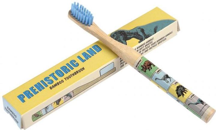 Immagine prodotto Rex London Spazzolino da denti in bambù per bambini, Terra Preistorica (Medio)
