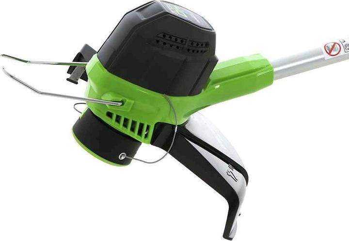 Immagine prodotto Greenworks Tosaerba da 40V con batteria da 2Ah e caricabatterie (G40LTK2). (Lama per taglio metalli)