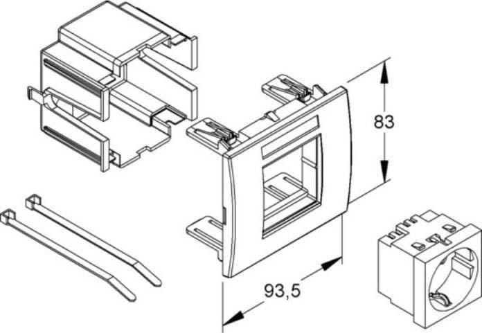 Image du produit Niedax Système de montage d'appareils GES 1 R EDV