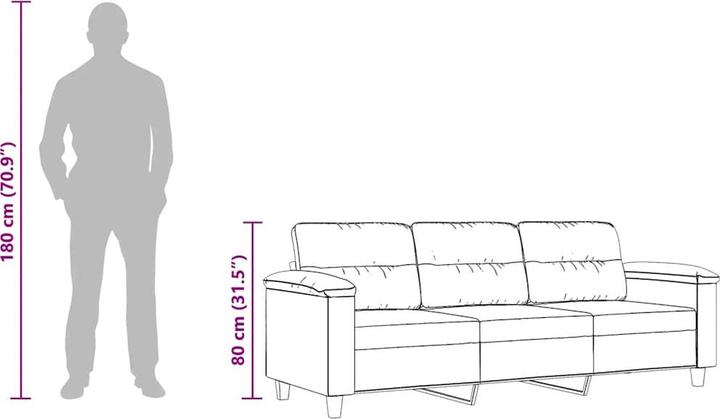 Produktbild vidaXL 3-Sitzer-Sofa (3-Sitzer)