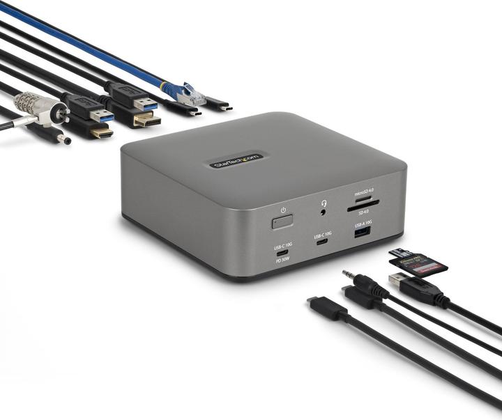 Produktbild StarTech Thunderbolt 5 Docking Station Triple Monitor 140w Laptop