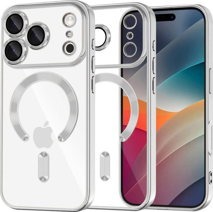 Produktbild Techsuit - Luxury Crystal MagSafe - iPhone 17 Pro Max - Silver (Apple iPhone 17 Pro Max)