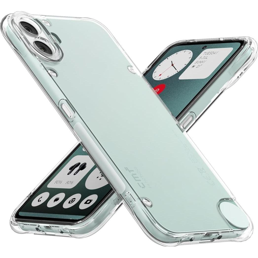 Screenguard Niente CMF Phone 1 Cover Crystal Soft Airbag Bumper (Nothing CMF Phone 1), Cover smartphone, Trasparente