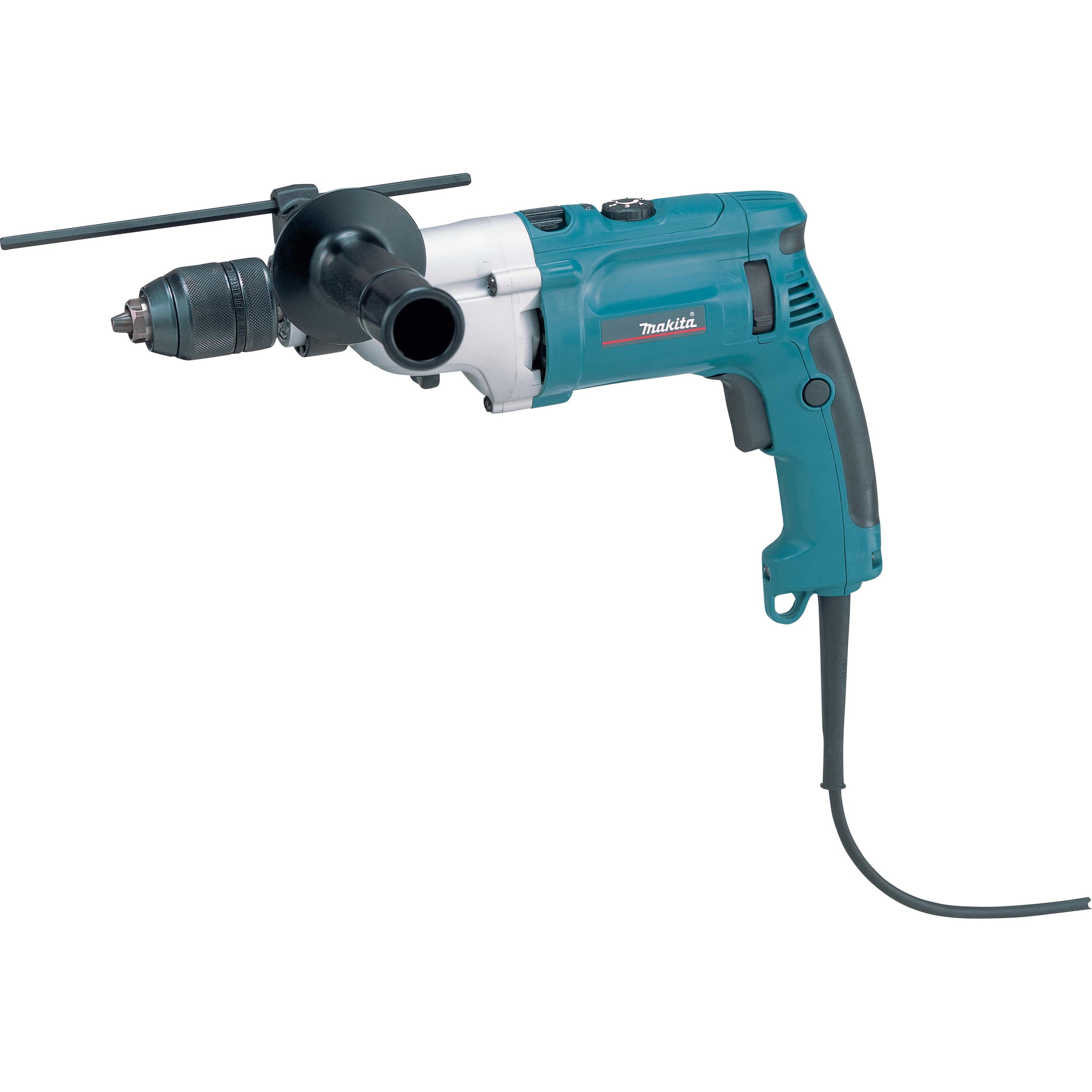 Makita, Bohrmaschine + Akkuschrauber, Schlagbohrmaschine HP2071F 1010W (Netzbetrieb)