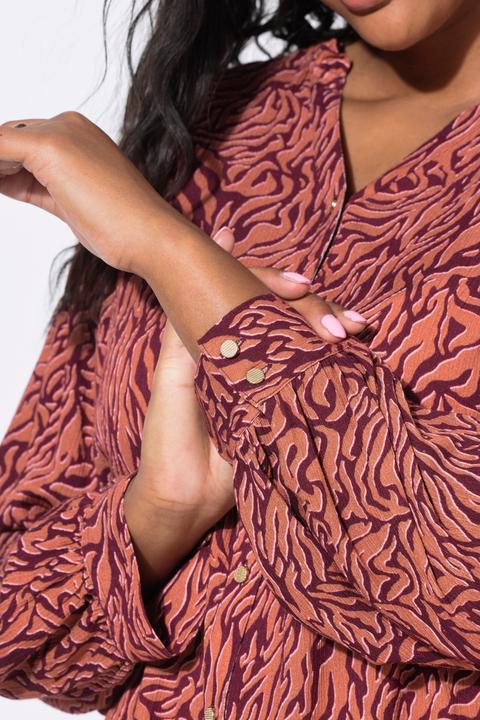 Produktbild Studio Untold Bluse, Loose Shape, Krepp, Color Zebra, Rüschen (46, 48)