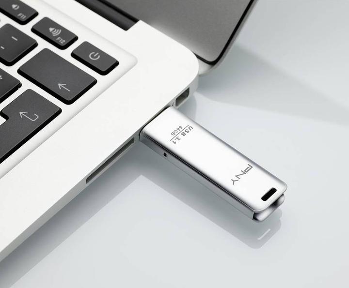 Produktbild PNY Elite Steel 3.1 (64 GB, USB-A)