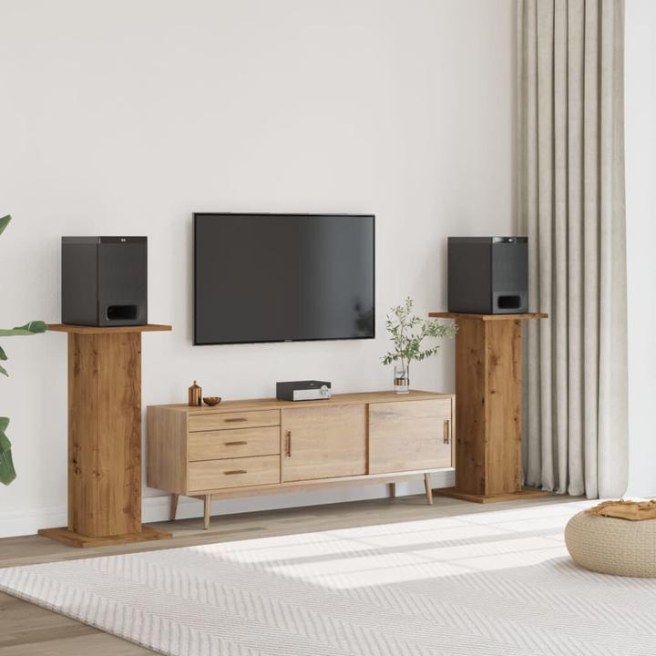 Image du produit vidaXL Pied d'enceinte 2 pièces 30 x 30 x 95 cm (1 paire, Support, Non mobile)