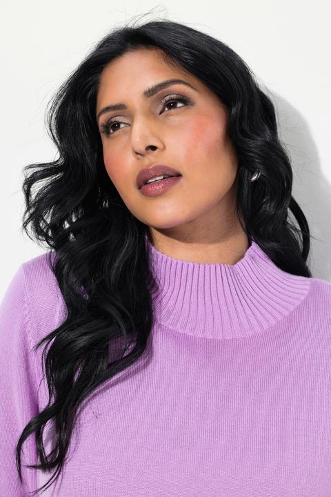 Produktbild Ulla Popken Pullover, Woll-Seidenmischung, Stehkragen, Zierperlen (46, 48)