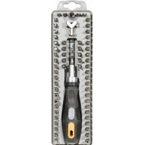 Exertis Connect, Cacciavite, Set di cacciaviti a cricchetto, 62 pezzi