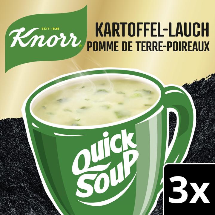 Actual product image Knorr Suprême Quick Soup potato soup with leeks, like fresh from the garden, quickly prepared