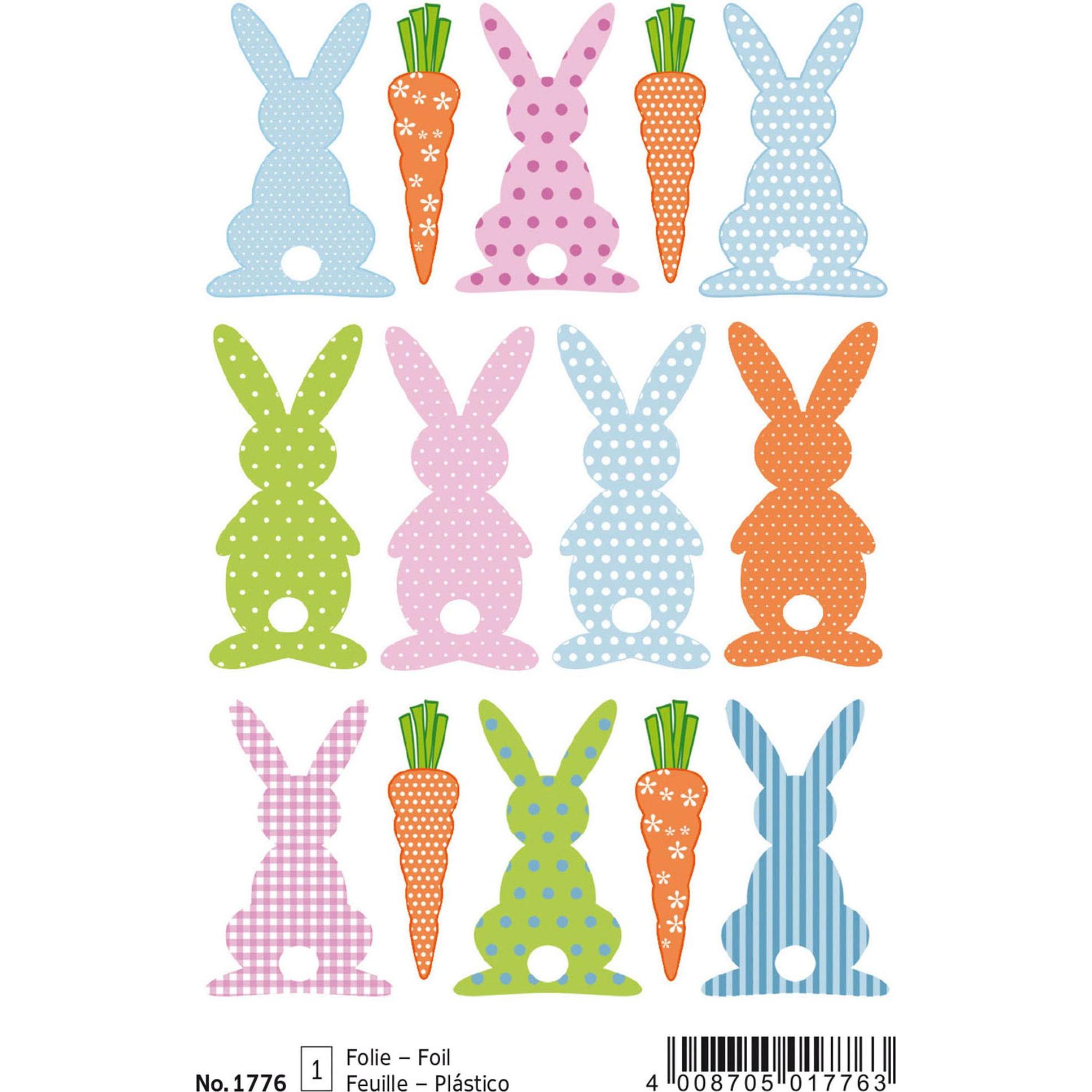 Herma, Osterdeko, Sticker Ostern Hasenralley (1 x, 1 x 9 x 16 cm)