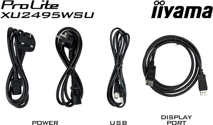 Produktbild iiyama 24.1IN ULTRA THIN IPS PANEL 1920X1200 4MS 300CD/M2 1000:1 1X (1920 x 1200 Pixel, 24")