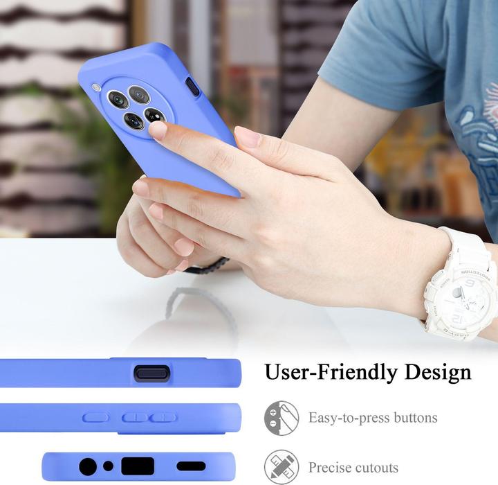 Actual product image Cadorabo Case for OnePlus 12 TPU in liquid protection silicone design (OnePlus 12)