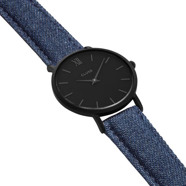 Image du produit Cluse Minuit Noir Denim (Montre analogique, 33 mm)
