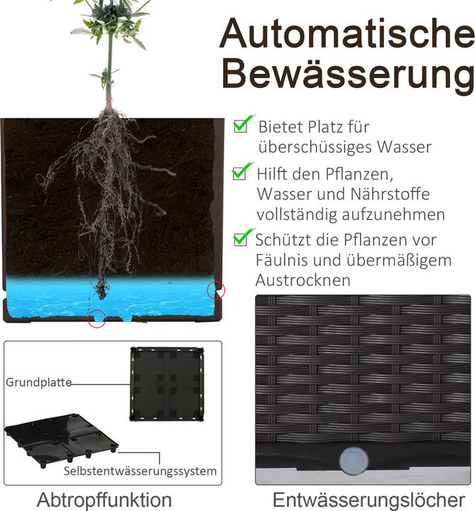 Produktbild Outsunny Hochbeet mit Abflusslöchern