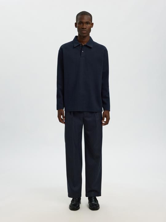 Produktbild Selected 100% Baumwoll Langarm-Poloshirt (M)