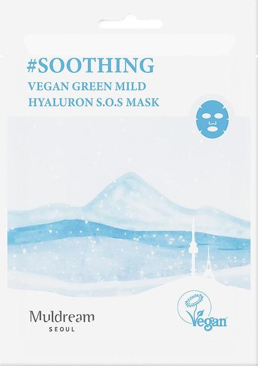 Actual product image Muldream Vegan Green Mild Hyaluron S.O.S Mask
