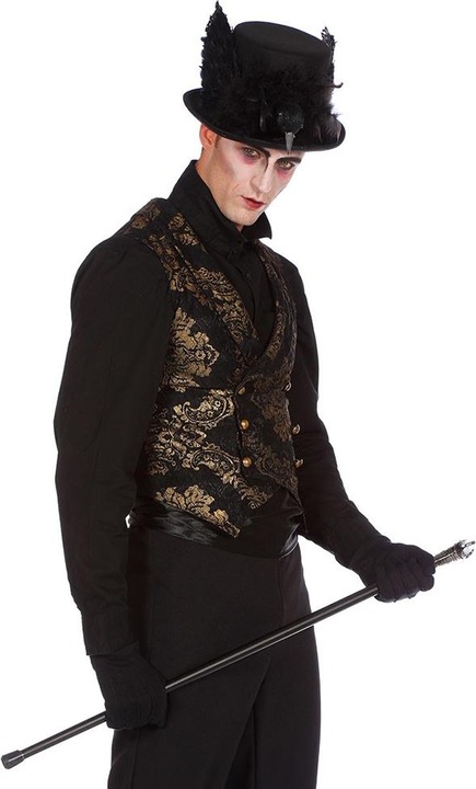 Actual product image Wilbers Mens Brocade Vest Gothic (52)