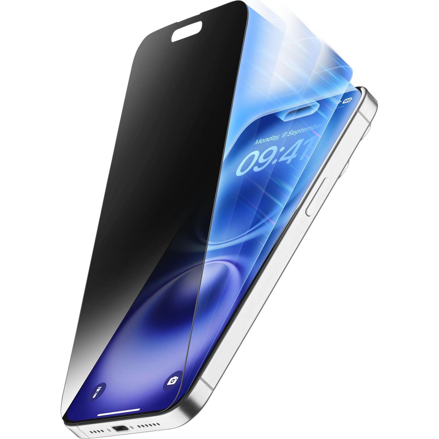 Thumbnail - Cellularline Top Secret Glass Eclipse (1 Stück, Apple iPhone 16), Smartphone Schutzfolie, Transparent