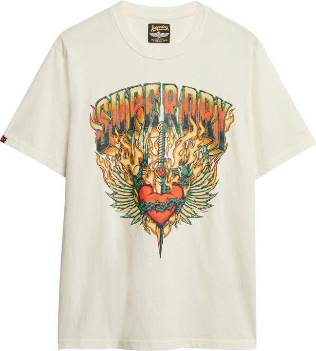 Actual product image Superdry Biker Rock Graphic Loose Tee (L)