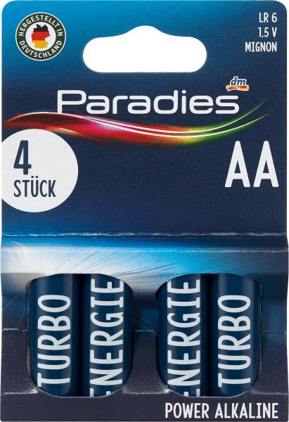 Actual product image Paradies Power Alkaline (4 pcs., AA)