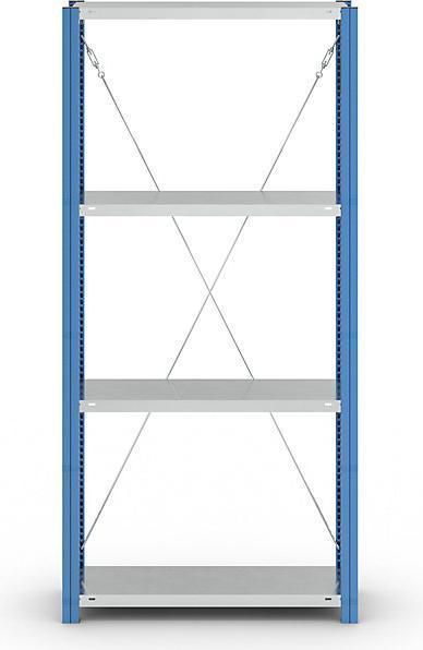 Actual product image eurokraft pro Shelf plug-in rack, blue / galvanized