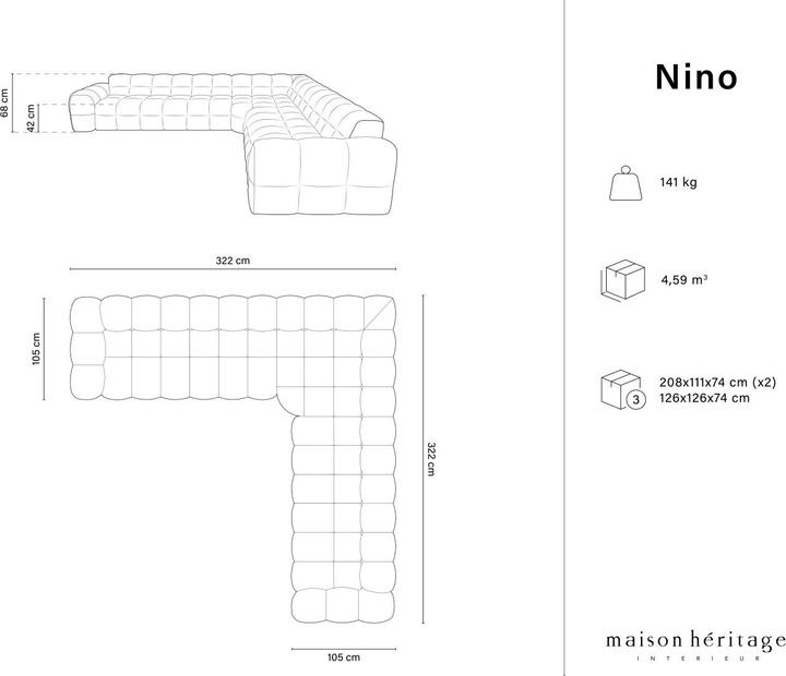 Image du produit Maison Heritage Nino (Canapé d'angle)